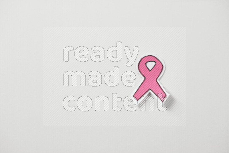 Cancer awareness signs on white background