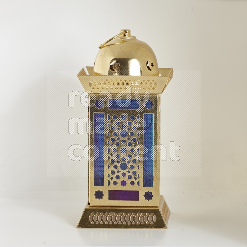 A ramadan lantern placed on white background
