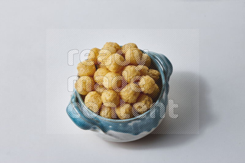 Puffs snacks on white background