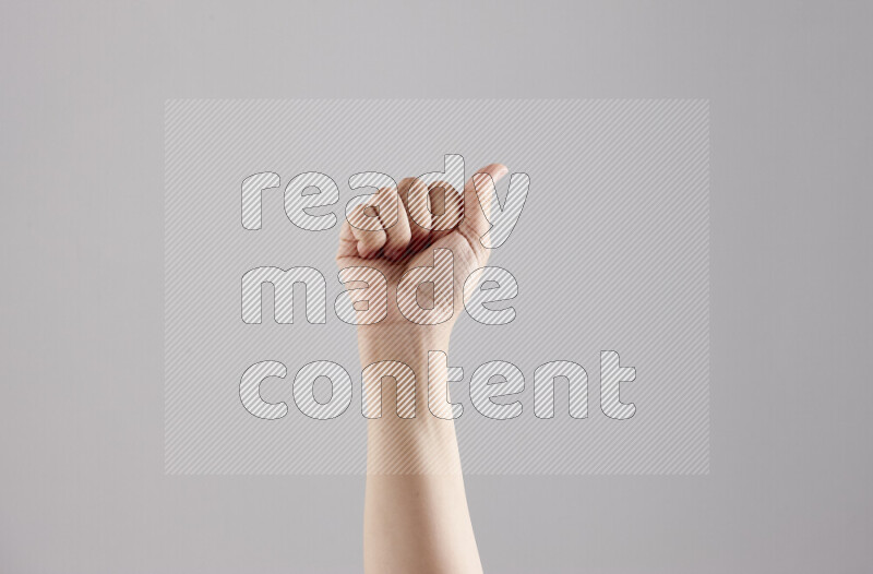 Woman hands gesturing sign language