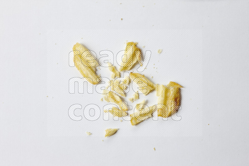 Chips snacks on white background