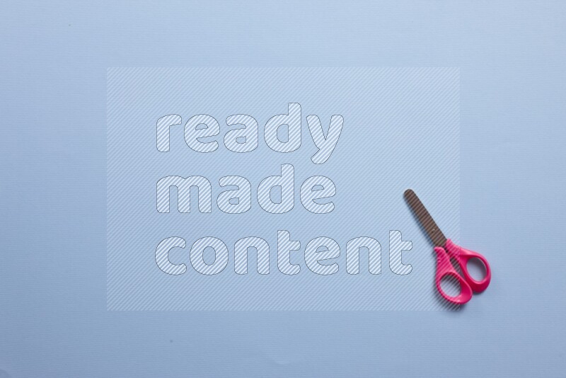 Different school supplies on blue background