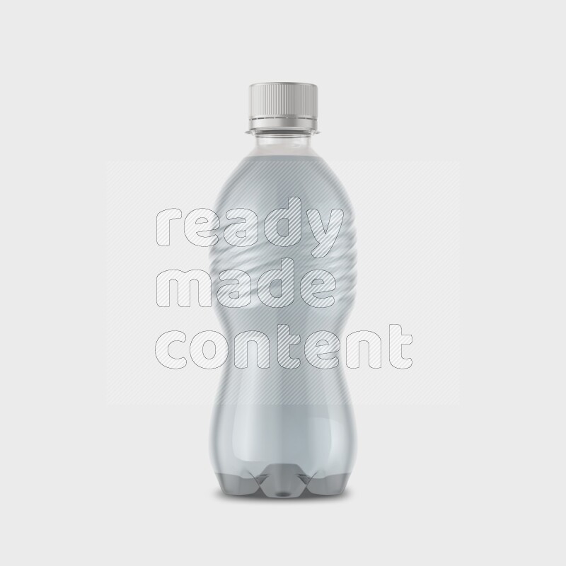 Plastic bottle mockup without label isolated on white background 3d rendering
