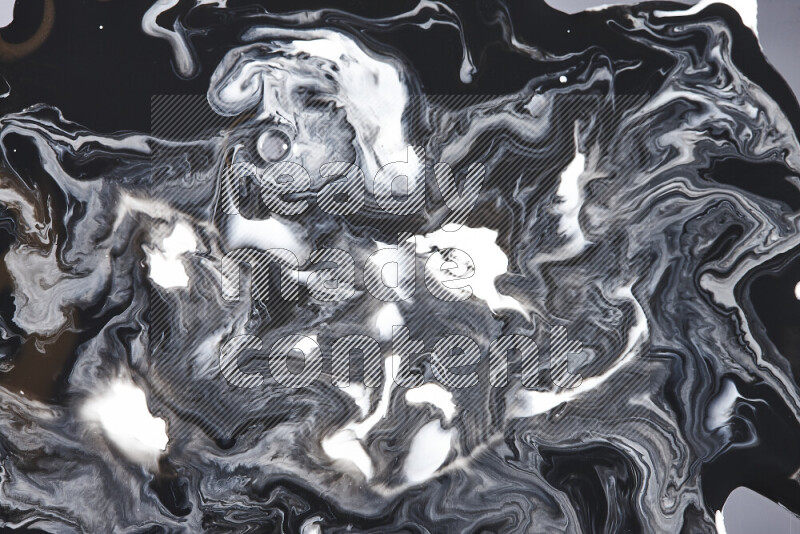 Abstract colorful background with mixed of white and black paint colors