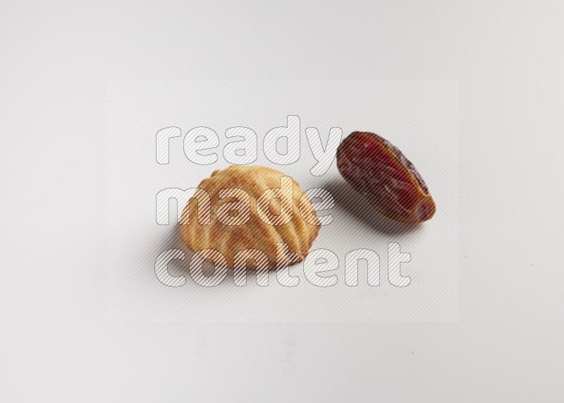 Single Piece of Maamoul direct on white background