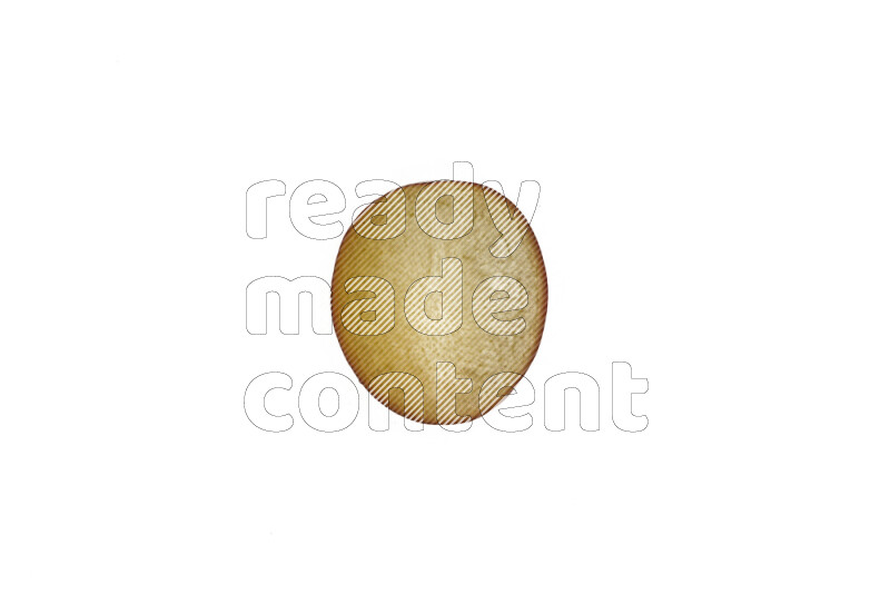 Plum slices on illuminated white background