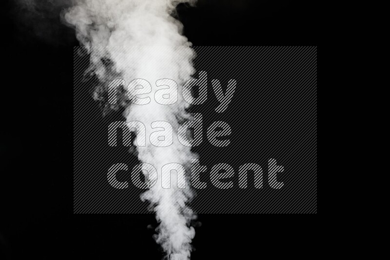irregular white smoke on black background.