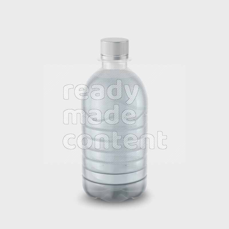 Plastic bottle mockup without label isolated on white background 3d rendering