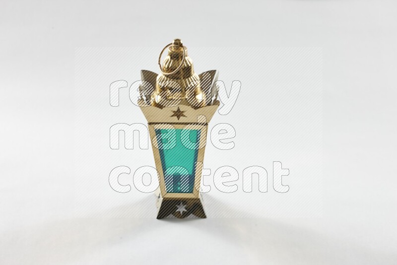 A ramadan lantern placed on white background