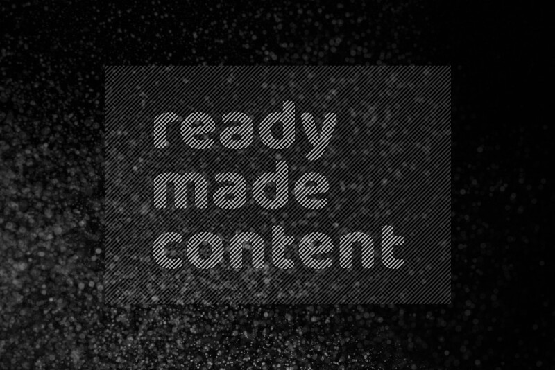 Snow spray on black background