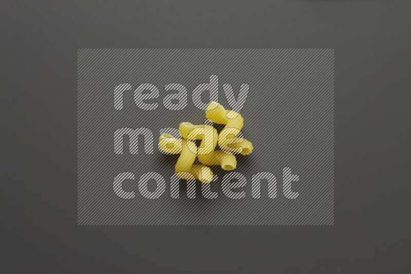 Twist pasta on grey background