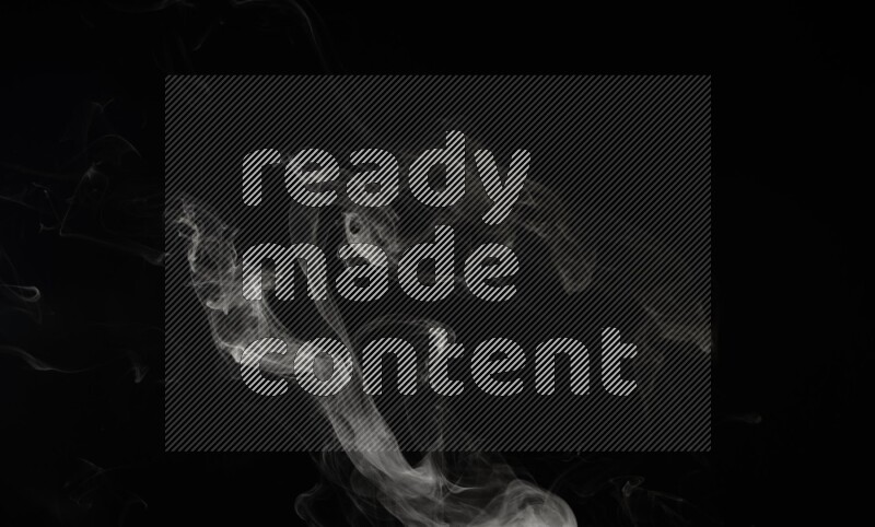 irregular white smoke on black background.