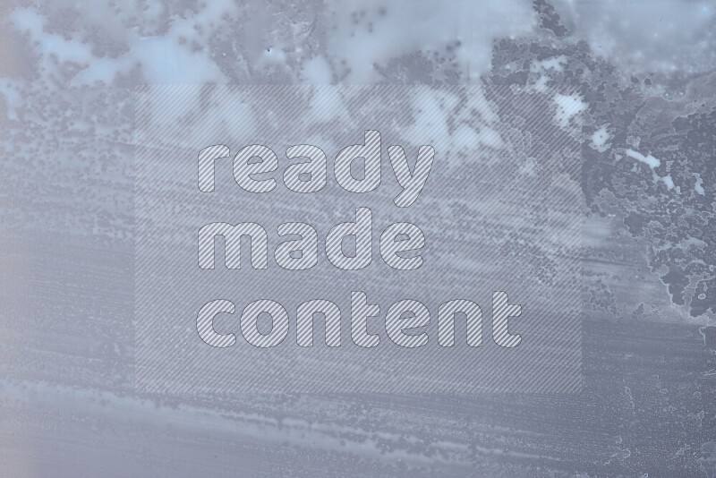 Close-ups of abstract blue paint texture in different shapes