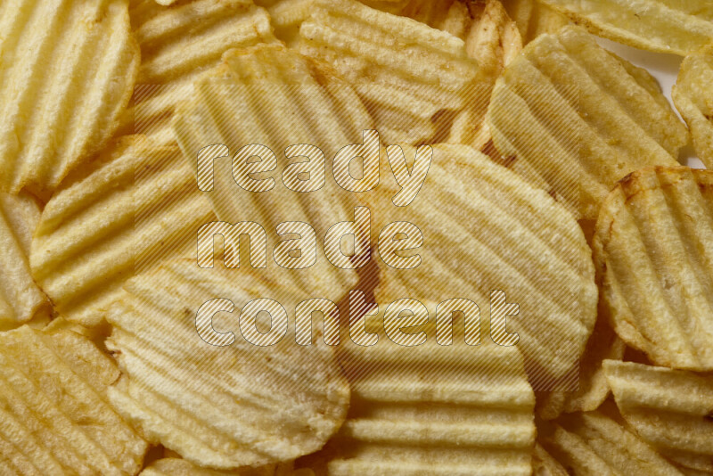 Chips snacks on white background