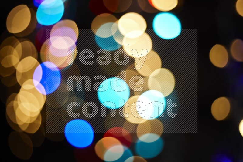 Abstract bokeh light in multicolor