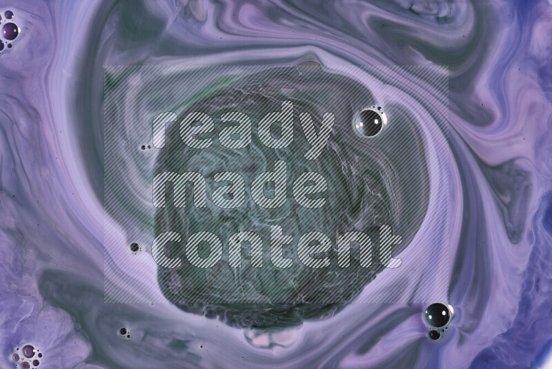 A close-up of abstract swirling patterns in blue, pink and green