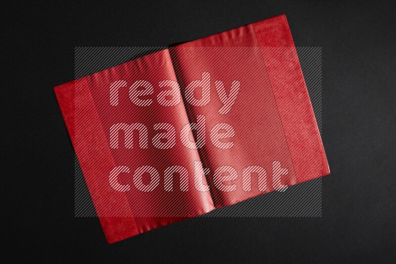 Colored plastic textures on black background