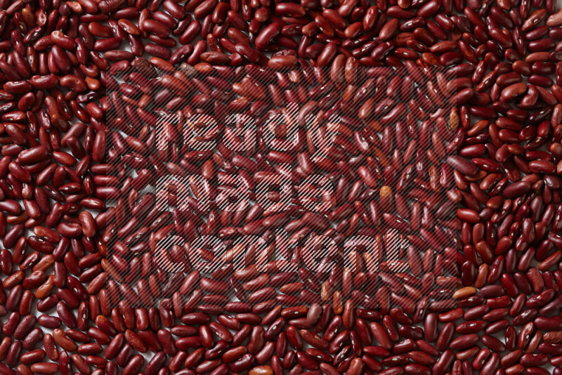 Red kidney beans on white background