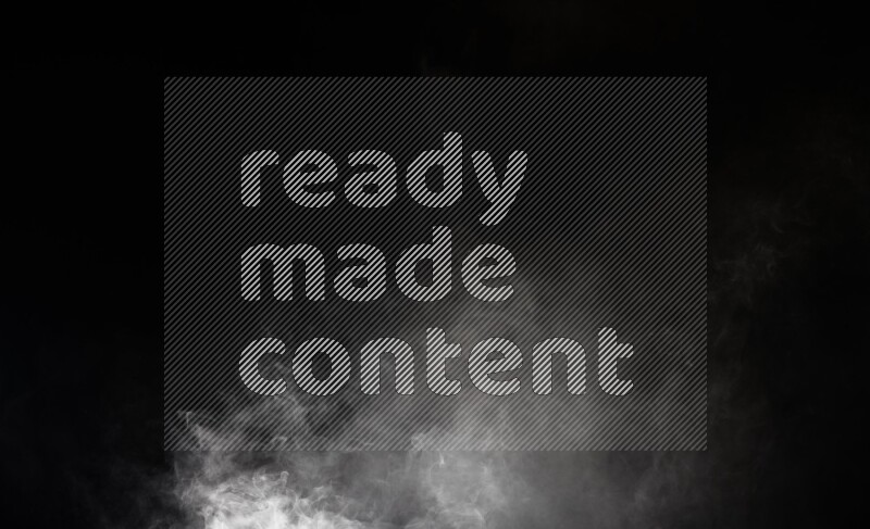 irregular white smoke on black background.