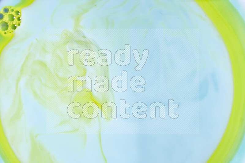 A close-up of abstract swirling patterns in green gradients