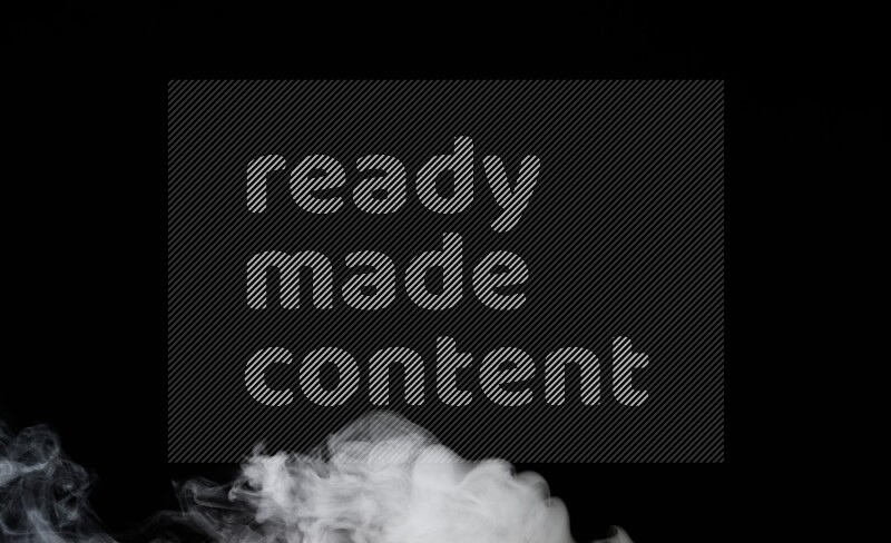 irregular white smoke on black background.