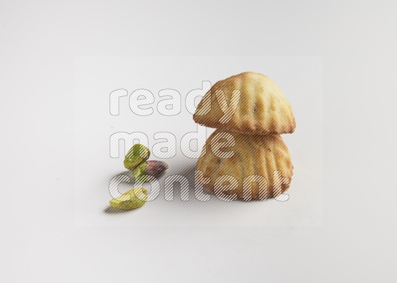 Two Pieces of Maamoul direct on white background