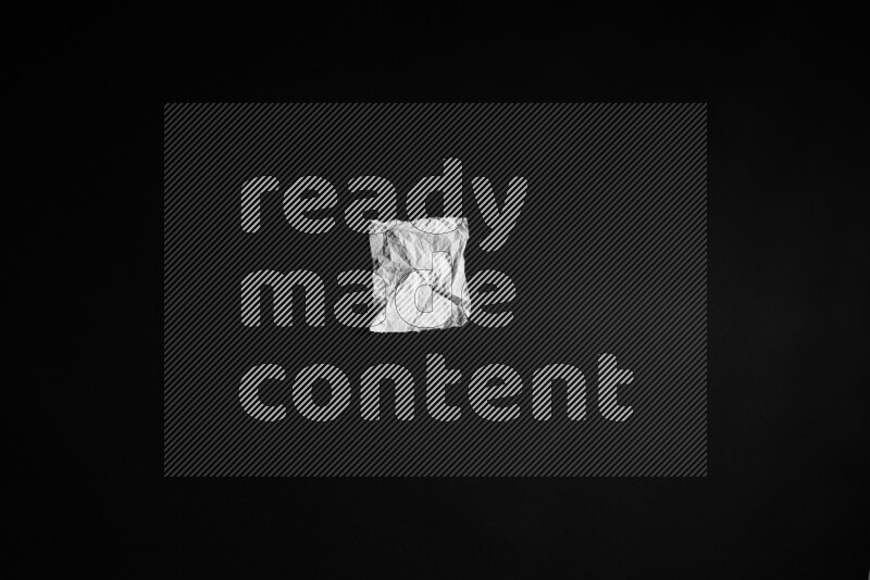 Tissue paper on black background