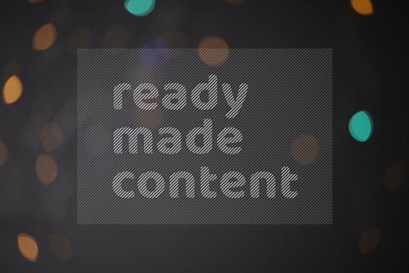 Abstract bokeh light with flare haze