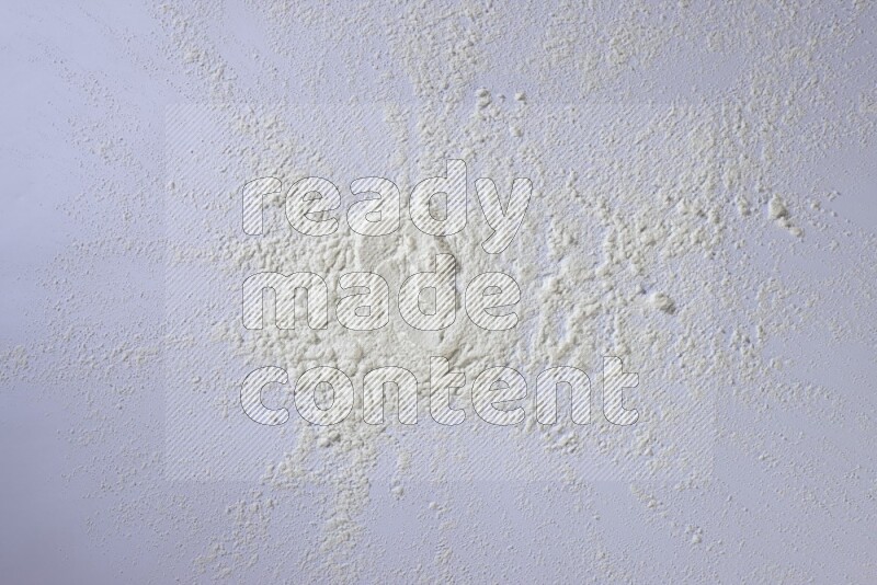 white powder on white background