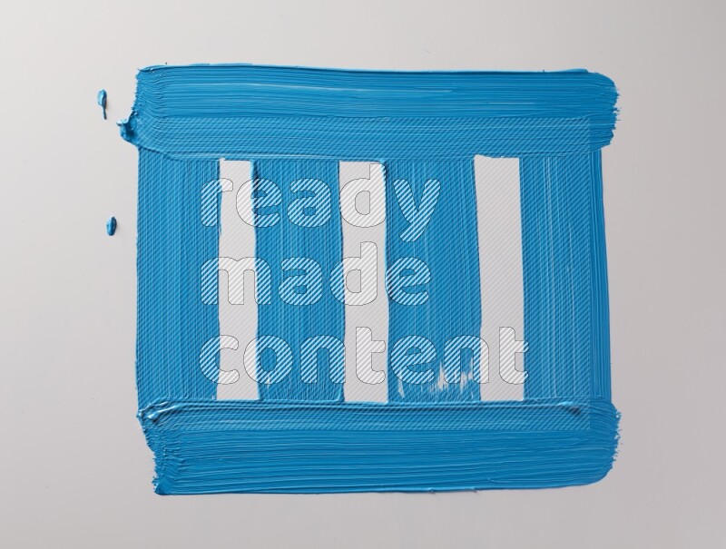 Multi blue straight brush strokes in different shapes on a white background