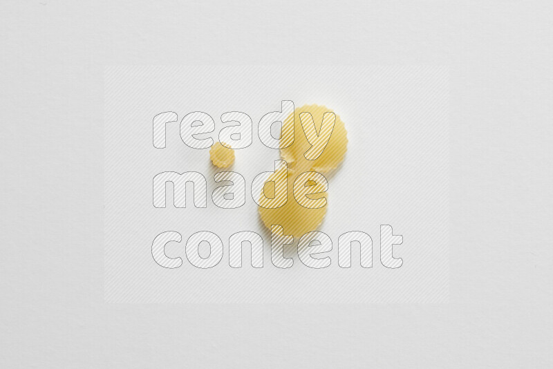 Different pasta types on white background