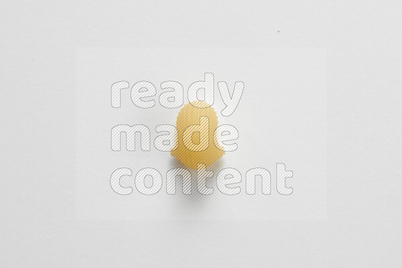 Pipe pasta on white background