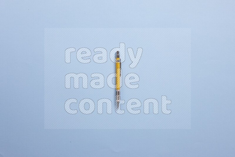 Different school supplies on blue background