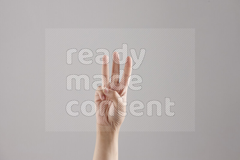 Woman hands gesturing sign language