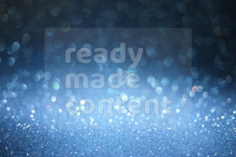 Blue glittery bokeh background