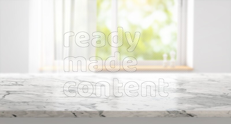 Kitchen tabletop with kitchen view