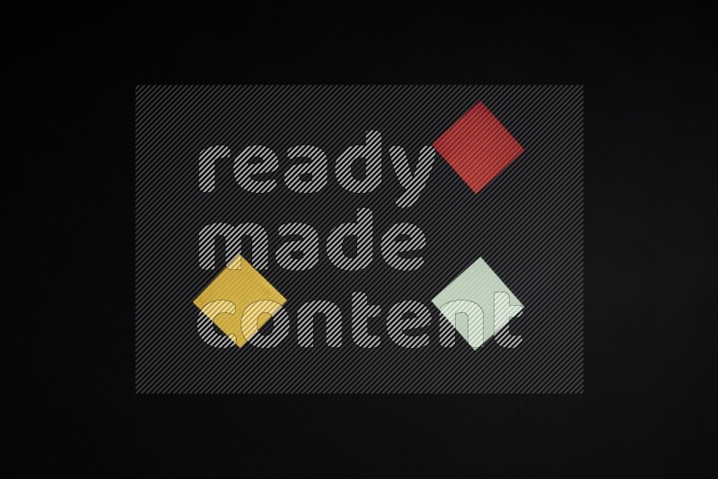 Colored notes on black background