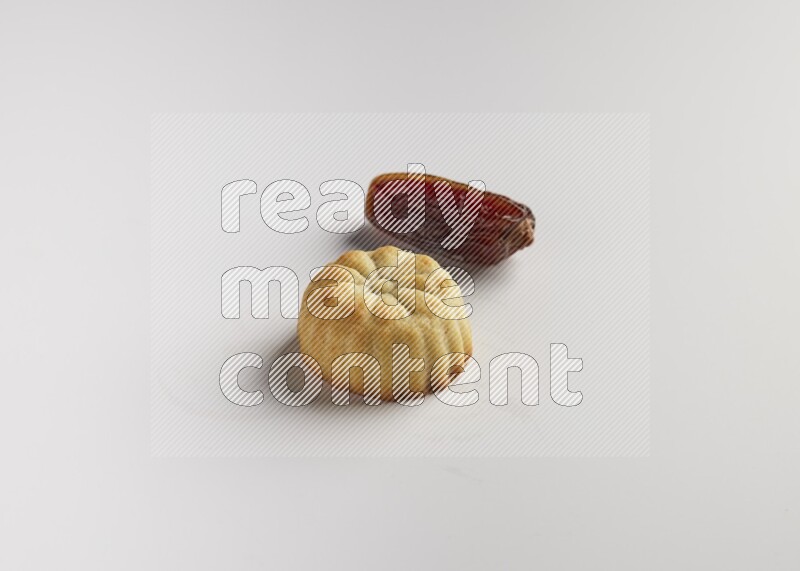 Single Piece of Maamoul direct on white background